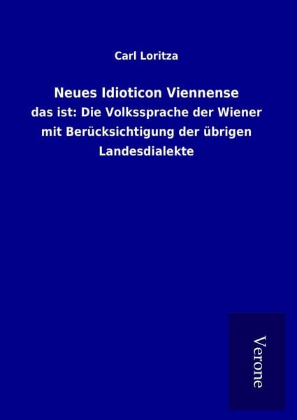 Produktbild: Neues Idioticon Viennense