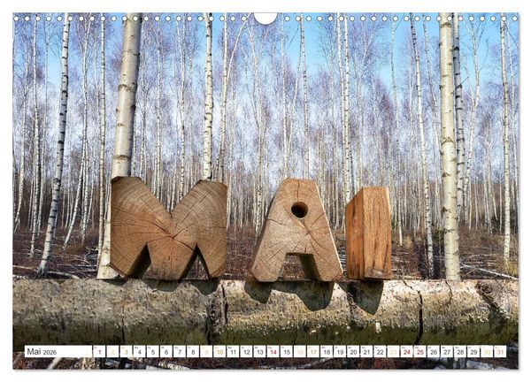 Produktbild: Holz, ein fantastischer Rohstoff. (Wandkalender 2026 DIN A3 quer), CALVENDO Monatskalender
