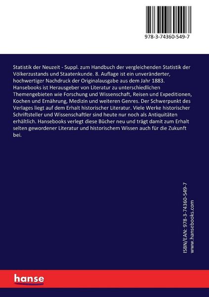 Produktbild: Statistik der Neuzeit