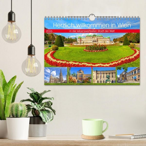 Produktbild: Herzlich willkommen in Wien (Wandkalender 2026 DIN A4 quer), CALVENDO Monatskalender