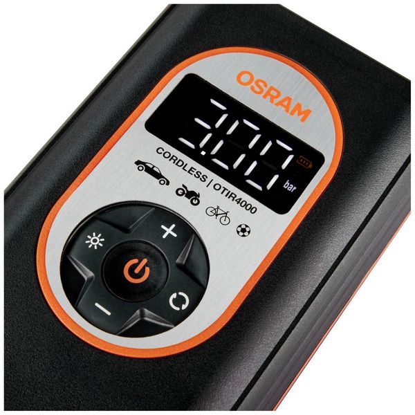 Produktbild: Osram Automotive OTIR4000 Kompressor TYREinflate 4000 8.3 bar Aufbewahrungs-Box/-Tasche, Automatische Abschaltung, mit