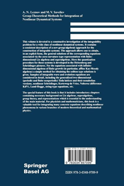 Produktbild: Group-Theoretical Methods for Integration of Nonlinear Dynamical Systems