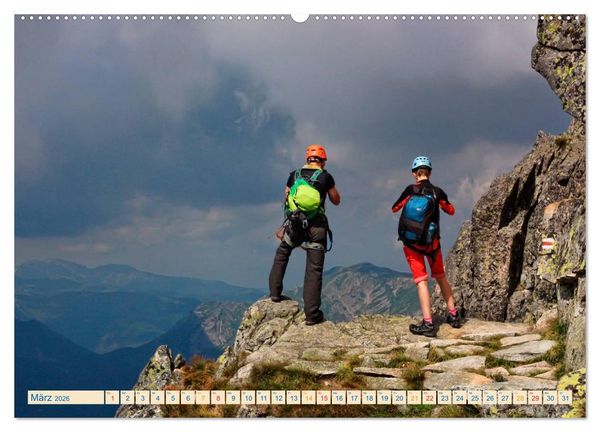 Produktbild: Bergsteigen und Klettern (hochwertiger Premium Wandkalender 2026 DIN A2 quer), Kunstdruck in Hochglanz