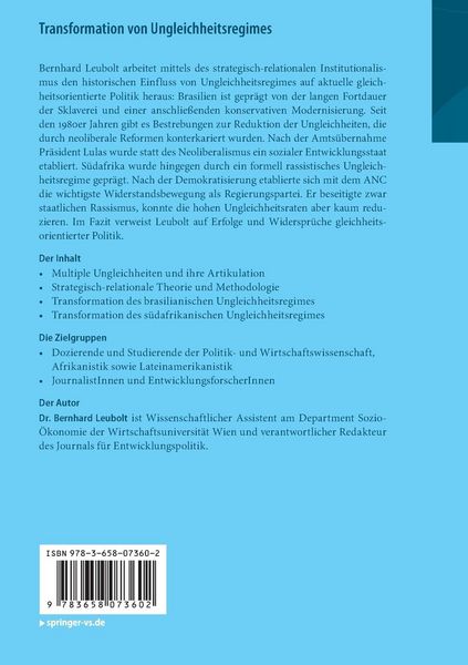 Produktbild: Transformation von Ungleichheitsregimes