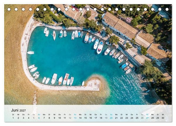 Produktbild: Insel Korfu - Trauminsel im Ionischen Meer (Tischkalender 2027 DIN A5 quer), CALVENDO Monatskalender