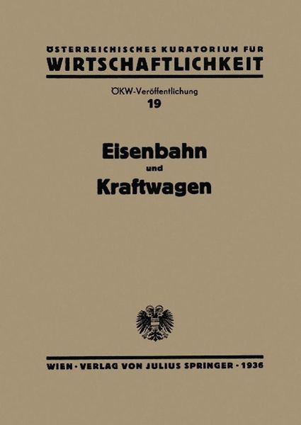 Produktbild: Eisenbahn und Kraftwagen