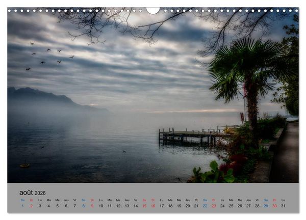 Produktbild: Montreux, la Riviera Suisse (Calendrier mural 2026 DIN A3 vertical), CALVENDO calendrier mensuel