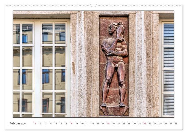 Produktbild: Fassadenkunst im Roten Wien (Wandkalender 2026 DIN A2 quer), CALVENDO Monatskalender