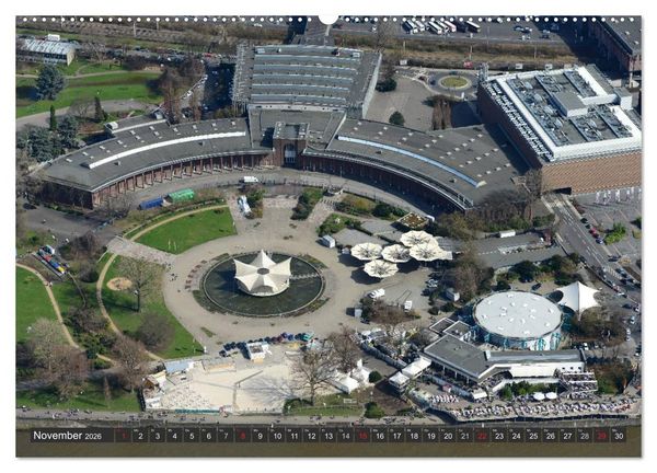 Produktbild: K&ouml;ln - Die Rheinmetropole aus der Luft (hochwertiger Premium Wandkalender 2026 DIN A2 quer), Kunstdruck in Hochglanz