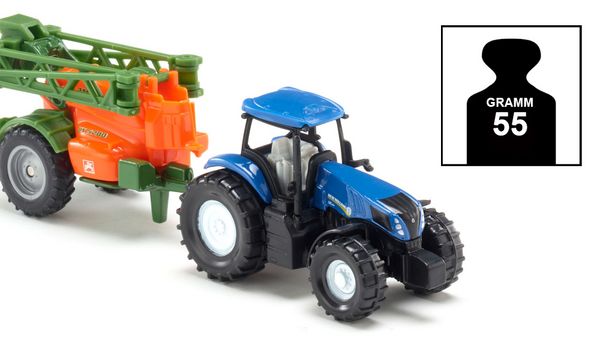 Produktbild: Siku 1668 Traktor mit Feldspritze