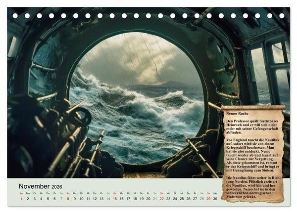 Produktbild: Reise unter dem Meer (Tischkalender 2026 DIN A5 quer), CALVENDO Monatskalender