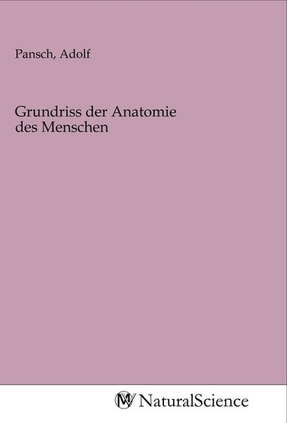 Produktbild: Grundriss der Anatomie des Menschen