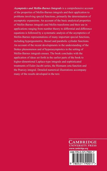 Produktbild: Asymptotics and Mellin-Barnes Integrals