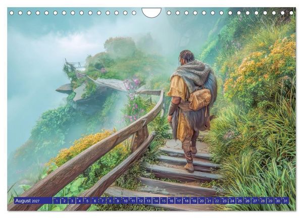 Produktbild: Mystische Kraftorte - Fantasiewerke (Wandkalender 2027 DIN A4 quer), CALVENDO Monatskalender