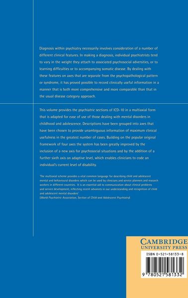 Produktbild: Multiaxial Classification of Child and Adolescent Psychiatric Disorders