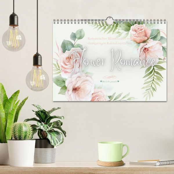Produktbild: Flower Romance - Romantischer Bl&uuml;tenzauber (Wandkalender 2026 DIN A4 quer), CALVENDO Monatskalender