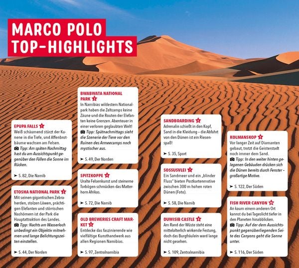 Produktbild: MARCO POLO Reisef&uuml;hrer Namibia