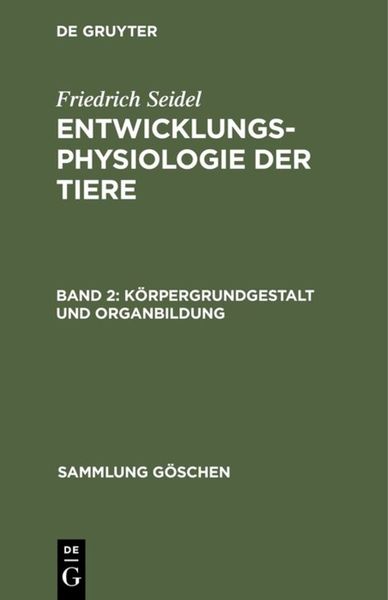 Produktbild: K&ouml;rpergrundgestalt und Organbildung