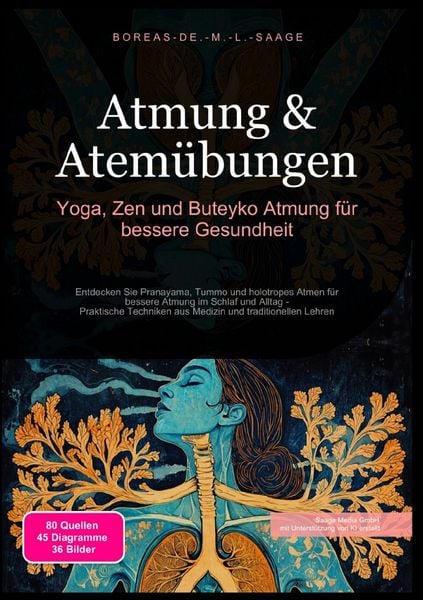 Produktbild: Atemtechnik (DE) / Atmung &amp; Atem&uuml;bungen: Yoga, Zen und Buteyko Atmung f&uuml;r bessere Gesundheit