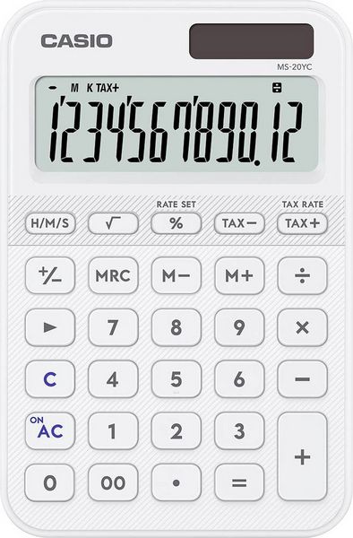 Casio Tischrechner Weiß (B x H x T) 101 x 18 x 154.5 mm
