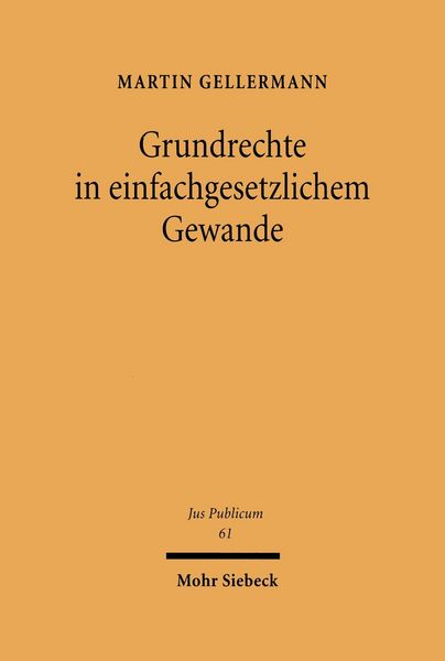 Produktbild: Grundrechte im einfachgesetzlichen Gewand