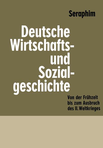 Produktbild: Deutsche Wirtschafts- und Sozialgeschichte
