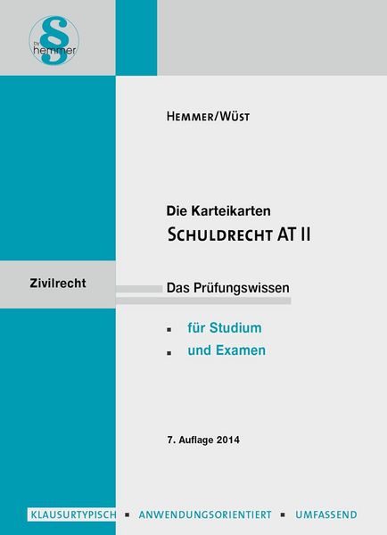 Produktbild: Karteikarten Schuldrecht AT II