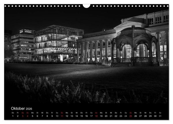 Produktbild: Stuttgart bei Nacht (Wandkalender 2026 DIN A3 quer), CALVENDO Monatskalender
