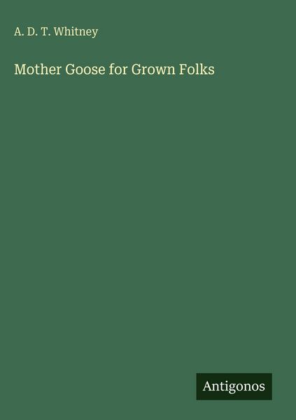 Produktbild: Mother Goose for Grown Folks