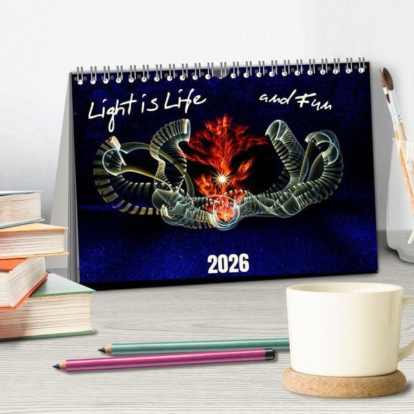 Produktbild: Light is Life and Fun (Desk Calendar 2026 DIN A5 landscape), CALVENDO 12 Month DeskCalendar