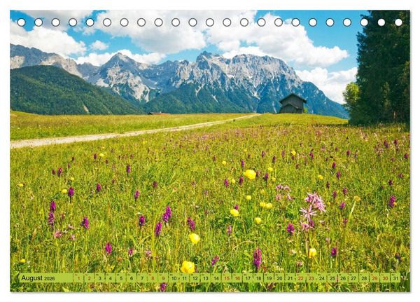 Produktbild: Die Buckelwiesen im Oberen Isartal (Tischkalender 2026 DIN A5 quer), CALVENDO Monatskalender