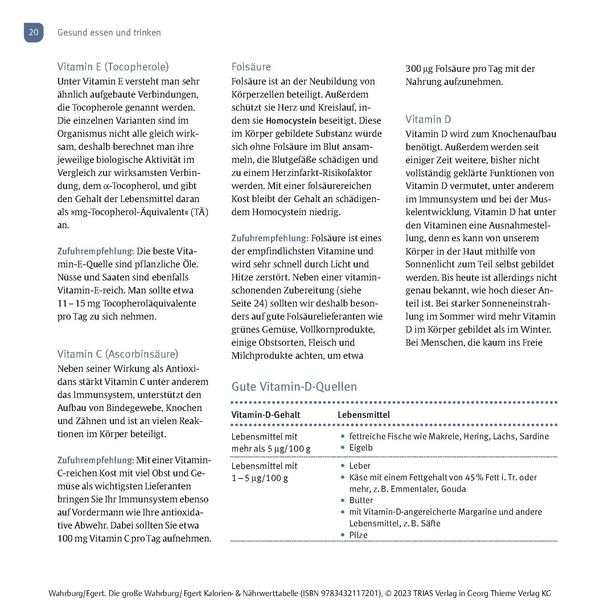 Produktbild: Die gro&szlig;e Wahrburg/Egert Kalorien-&-N&auml;hrwerttabelle