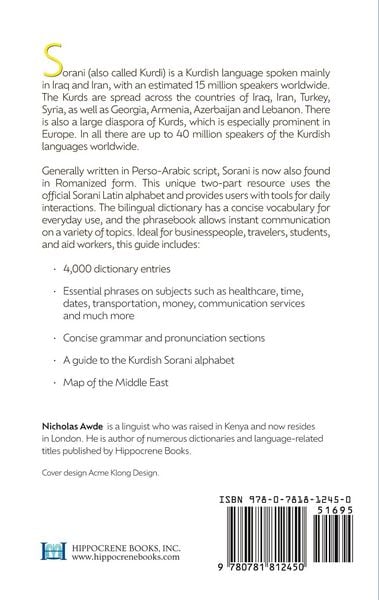 Produktbild: Kurdish (Sorani)-English/English-Kurdish (Sorani) Dictionary & Phrasebook