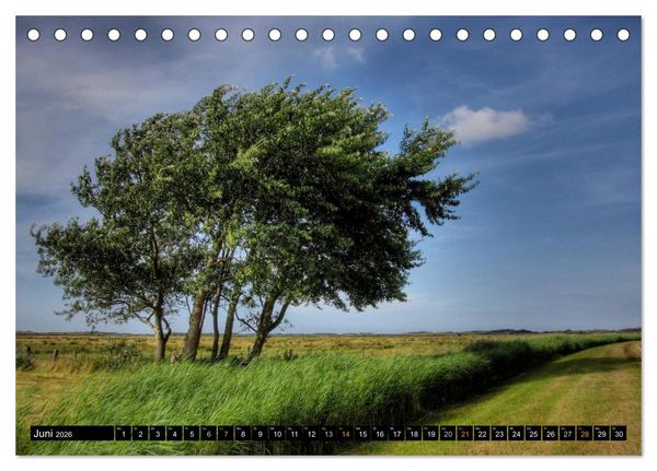 Produktbild: Borkum (Tischkalender 2026 DIN A5 quer), CALVENDO Monatskalender