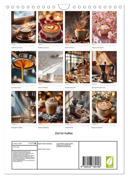 Produktbild: Zeit f&uuml;r Kaffee (Wandkalender 2027 DIN A4 hoch), CALVENDO Monatskalender