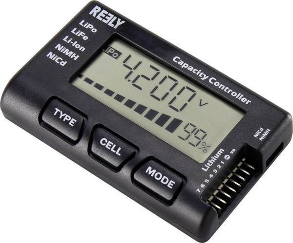 Produktbild: Reely LiPo-Checker geeignet f&uuml;r Batterie-Zellen: 2 - 7 1 St. RE-6546762