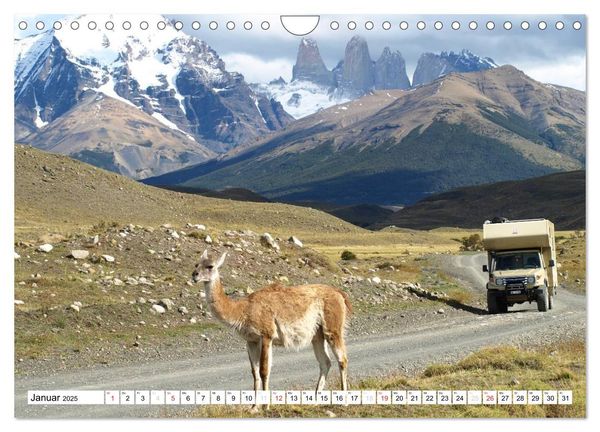 Zeit zum Träumen - Panamericana 2025 (Wandkalender 2025 DIN A4 quer), CALVENDO Monatskalender