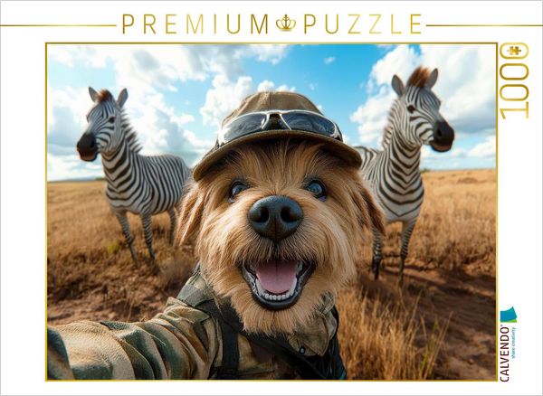 Produktbild: CALVENDO Puzzle Selfie im Safari-Style | 1000 Teile Lege-Gr&ouml;&szlig;e 64x48cm Foto-Puzzle f&uuml;r gl&uuml;ckliche Stunden