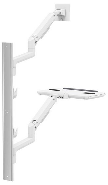 Produktbild: SpeaKa Professional Monitor-Wandhalterung SP-MM-961 1 Display(s) 43,2cm (17\") - 124,5cm (49\") Wei&szlig; H&ouml;henverstellbar, Schwenkbar