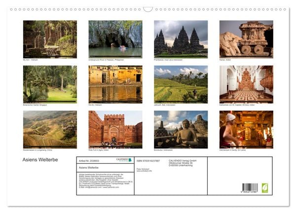 Produktbild: Asiens Welterbe (Wandkalender 2026 DIN A2 quer), CALVENDO Monatskalender