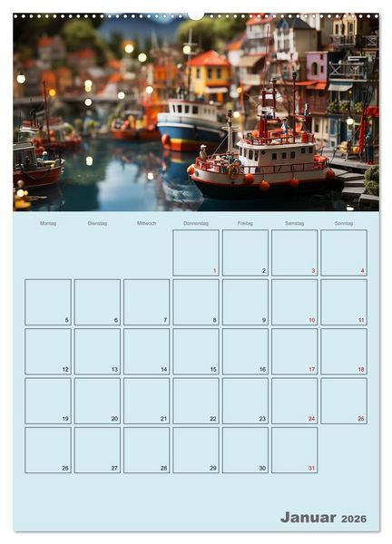 Produktbild: Schiffe, Fische und Piraten (Wandkalender 2026 DIN A2 hoch), CALVENDO Monatskalender