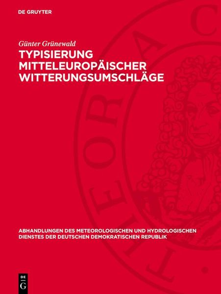 Produktbild: Typisierung mitteleurop&auml;ischer Witterungsumschl&auml;ge