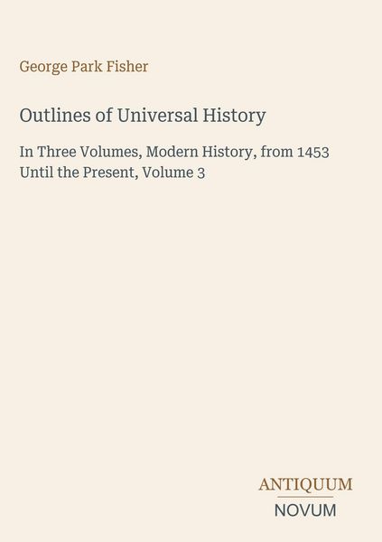 Produktbild: Outlines of Universal History