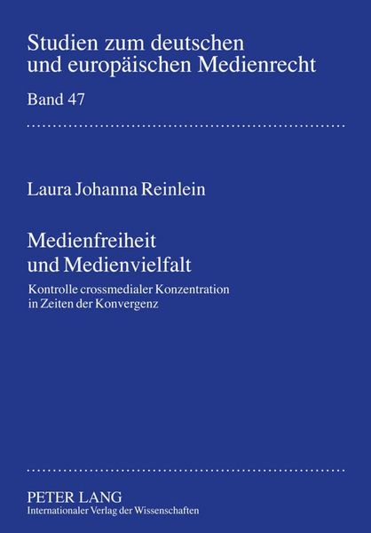 Produktbild: Medienfreiheit und Medienvielfalt