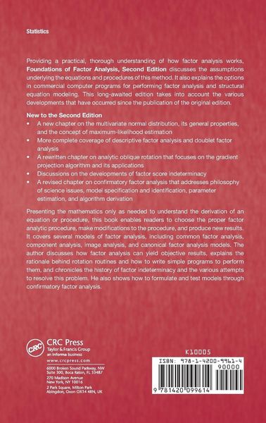 Produktbild: Foundations of Factor Analysis