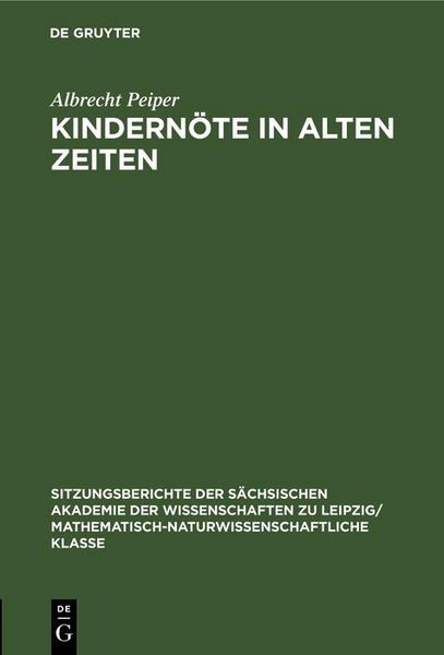 Produktbild: Kindern&ouml;te in Alten Zeiten