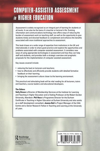 Produktbild: Computer-assisted Assessment of Students