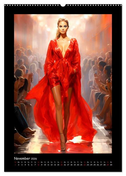 Produktbild: Cat Walk. Paintings (Wandkalender 2026 DIN A2 hoch), CALVENDO Monatskalender