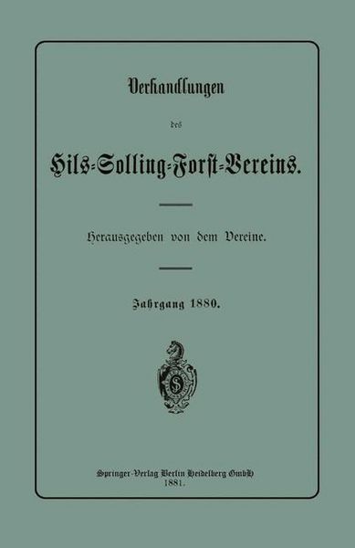 Produktbild: Verhandlungen des Hils-Solling-Forst-Vereins