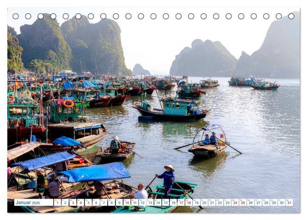 Produktbild: Asien Pur: Vietnam (Tischkalender 2026 DIN A5 quer), CALVENDO Monatskalender